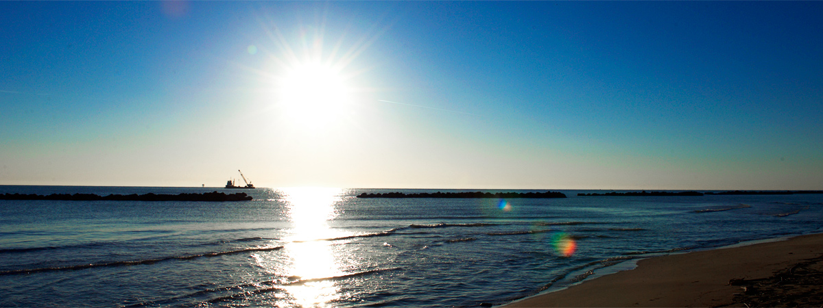 A due passi dal mare, per davvero.